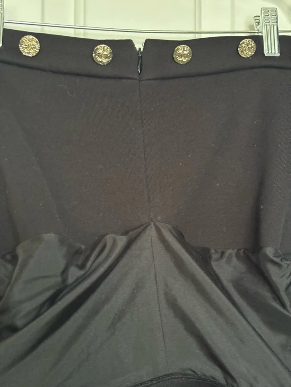 EUC CHANEL Sailor Cotton Black Wide-Leg Pants with Decorative Buttons Size 38